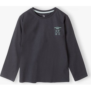 Czarna bluza dziecięca Lincoln & Sharks By 5.10.15. z bawełny