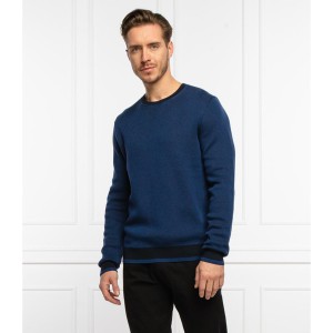 Niebieski sweter Hugo Boss w stylu casual