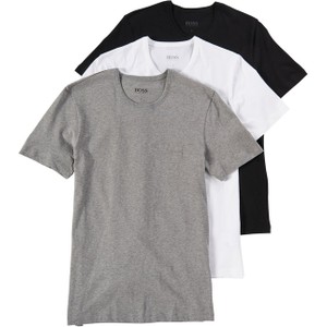 Hugo Boss BOSS T-shirty pakowane po 3 szt. Mężczyźni Bawełna wielokolorowy jednolity