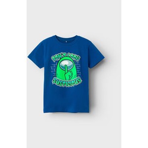 Granatowa koszulka dziecięca Name it dla chłopców