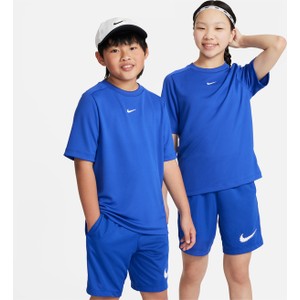 Niebieska koszulka dziecięca Nike dla chłopców z dzianiny