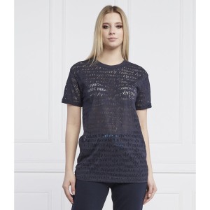 T-shirt Armani Exchange w stylu casual z krótkim rękawem z okrągłym dekoltem