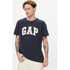 Granatowy t-shirt Gap z krótkim rękawem w młodzieżowym stylu
