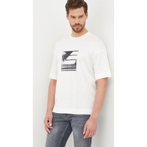 T-shirt Emporio Armani z nadrukiem z krótkim rękawem