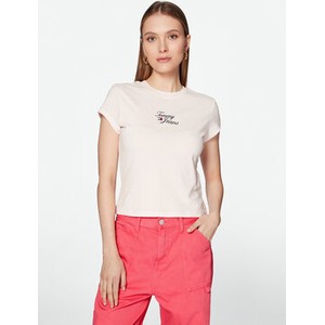 T-shirt Tommy Jeans z okrągłym dekoltem w stylu casual