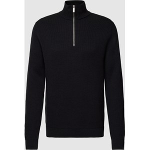 Czarny sweter Selected Homme z bawełny w stylu casual