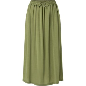 Zielona spódnica super.natural midi z wełny w stylu casual