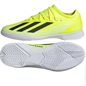 Żółte buty sportowe dziecięce Adidas dla chłopców sznurowane
