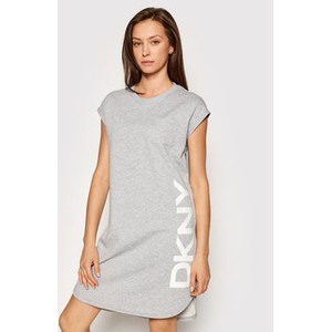 Sukienka DKNY z krótkim rękawem w stylu casual