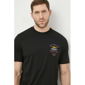 Czarny t-shirt Aeronautica Militare