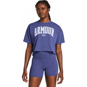 Bluzka Under Armour w sportowym stylu z bawełny z krótkim rękawem