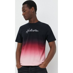 T-shirt Hollister Co. z bawełny z krótkim rękawem w młodzieżowym stylu