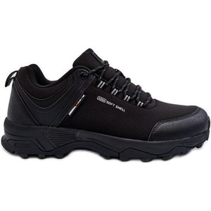Czarne buty trekkingowe Mcbraun sznurowane