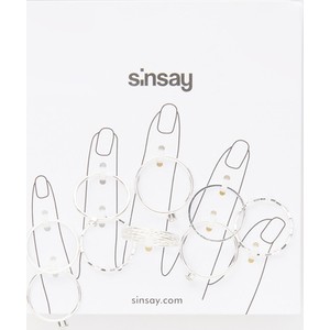 Sinsay - Pierścionki 9 pack - Srebrny