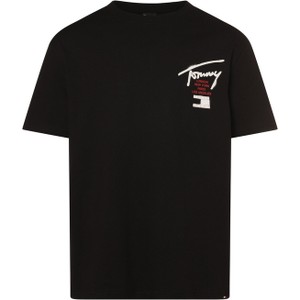 Czarny t-shirt Tommy Jeans z nadrukiem