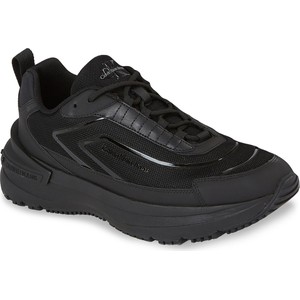 Czarne buty sportowe Calvin Klein w sportowym stylu