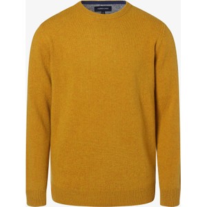 Żółty sweter Andrew James w stylu casual z wełny