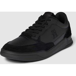 Czarne buty sportowe Tommy Hilfiger w sportowym stylu sznurowane