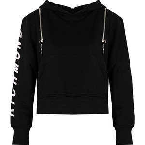 Czarna bluza ubierzsie.com w sportowym stylu z kapturem