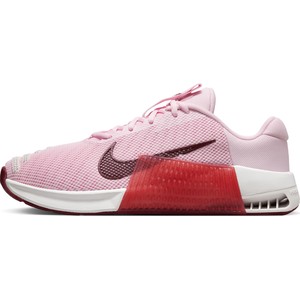 Różowe buty sportowe Nike z tkaniny z płaską podeszwą w sportowym stylu
