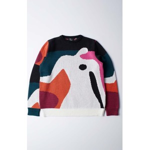 Sweter By Parra w młodzieżowym stylu z bawełny z okrągłym dekoltem