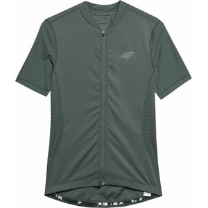 Zielona bluzka 4F w sportowym stylu z krótkim rękawem