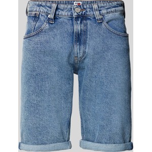 Niebieskie spodenki Tommy Jeans z jeansu w stylu casual