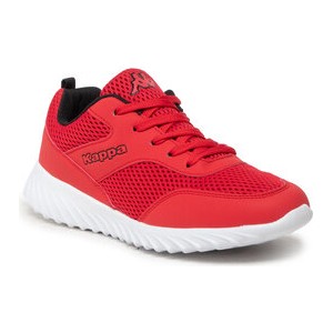 Czerwone buty sportowe Kappa w sportowym stylu sznurowane