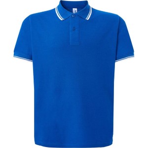 Niebieska koszulka polo JK Collection z bawełny
