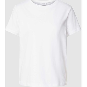 T-shirt comma, w stylu casual z okrągłym dekoltem