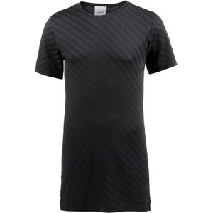 Czarny t-shirt ASICS z krótkim rękawem w sportowym stylu