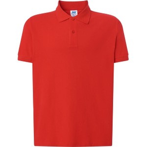Czerwony t-shirt JK Collection z krótkim rękawem