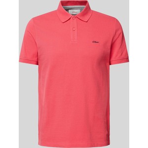 Różowy t-shirt S.Oliver z krótkim rękawem z bawełny