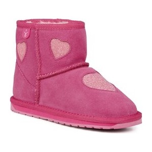 Różowe buty dziecięce zimowe Emu Australia dla dziewczynek