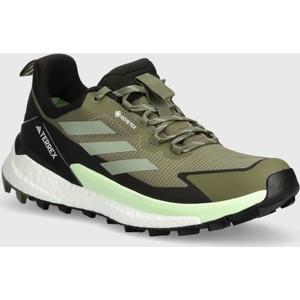 Zielone buty trekkingowe Adidas z goretexu