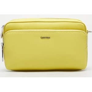 Żółta torebka Calvin Klein średnia matowa