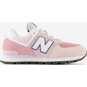 Różowe buty sportowe New Balance sznurowane