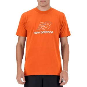 T-shirt New Balance z dresówki z krótkim rękawem