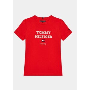 Czerwona koszulka dziecięca Tommy Hilfiger