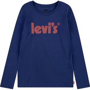 Granatowa koszulka dziecięca Levis z bawełny