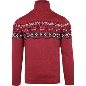 Czerwony sweter Rugatchi z bawełny