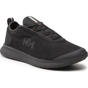 Czarne buty sportowe Helly Hansen w sportowym stylu sznurowane