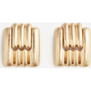 H & M & - Karbowane kolczyki - Złoty