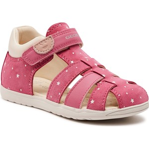 Różowe buty dziecięce letnie Geox dla dziewczynek