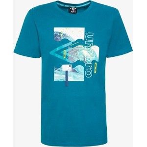 Niebieski t-shirt Umbro w młodzieżowym stylu
