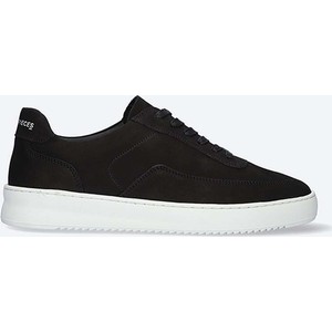 Czarne buty sportowe answear.com z płaską podeszwą z nubuku
