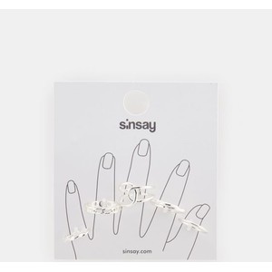 Sinsay - Pierścionki 5 pack - srebrny