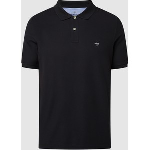Czarna koszulka polo Fynch Hatton z bawełny w stylu casual