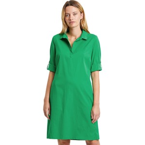 Zielona sukienka Vera Mont mini w stylu casual z dekoltem w kształcie litery v