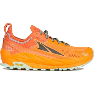 Pomarańczowe buty sportowe Altra sznurowane w sportowym stylu